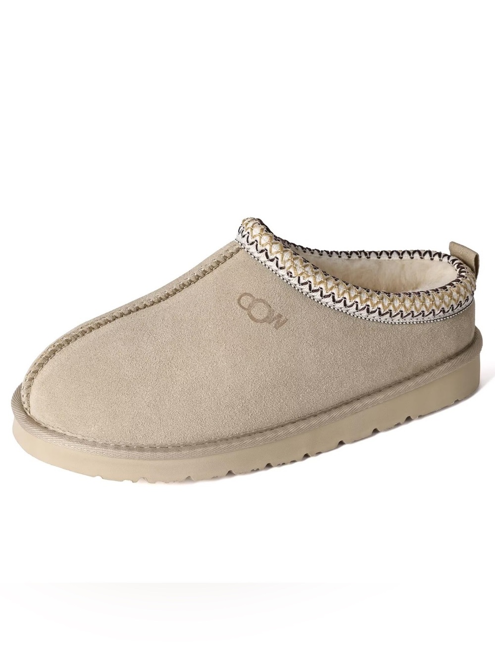 OOW Suede Slippers Women’s US Size 6.5 Sand Fuzzy House Shoes